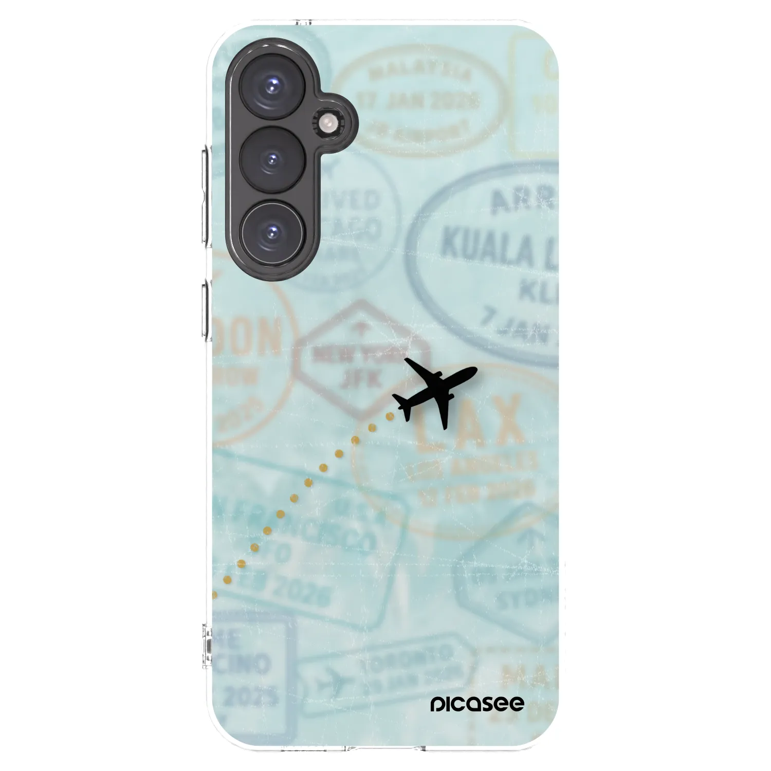 Picasee silikónový prehľadný obal pre Samsung Galaxy S23 FE S711B - FLIGHT PATH