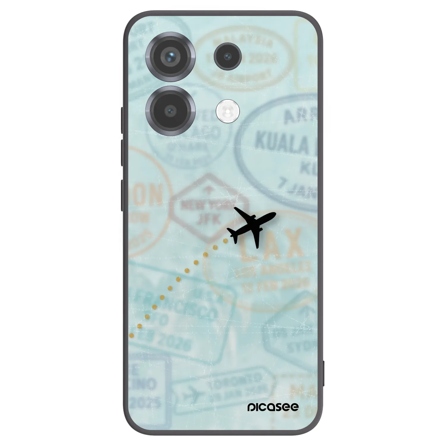Picasee silikónový čierny obal pre Xiaomi Poco X6 - FLIGHT PATH