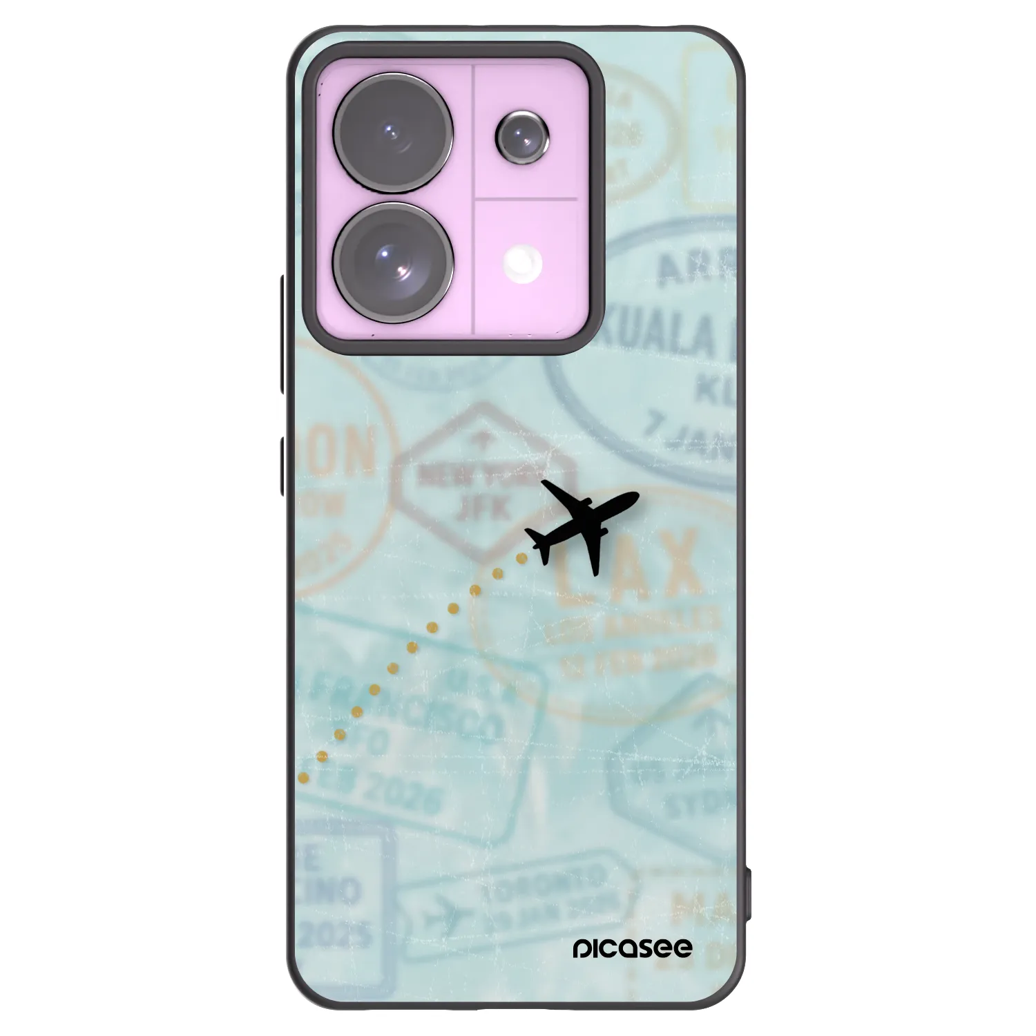 Picasee silikónový čierny obal pre Xiaomi Redmi Note 13 Pro 5G - FLIGHT PATH