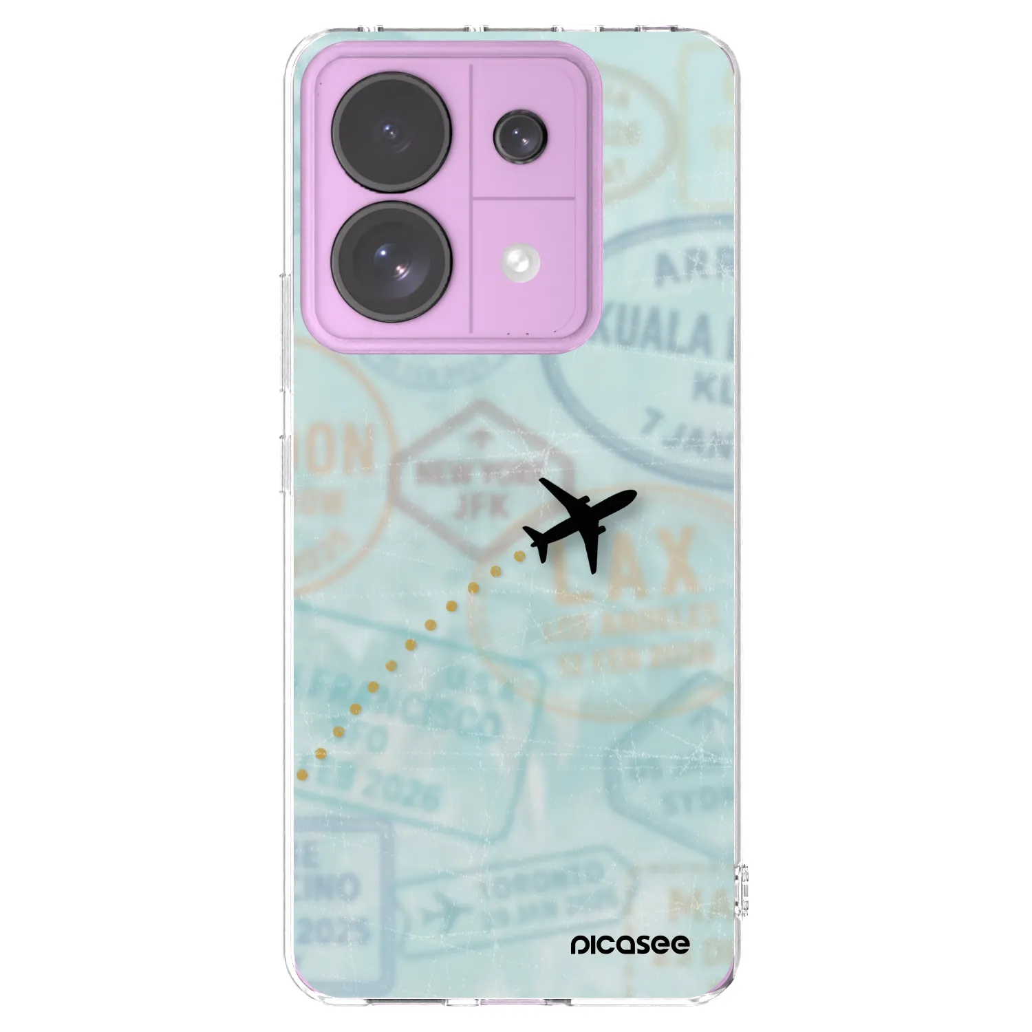 Picasee silikónový prehľadný obal pre Xiaomi Redmi Note 13 Pro 5G - FLIGHT PATH