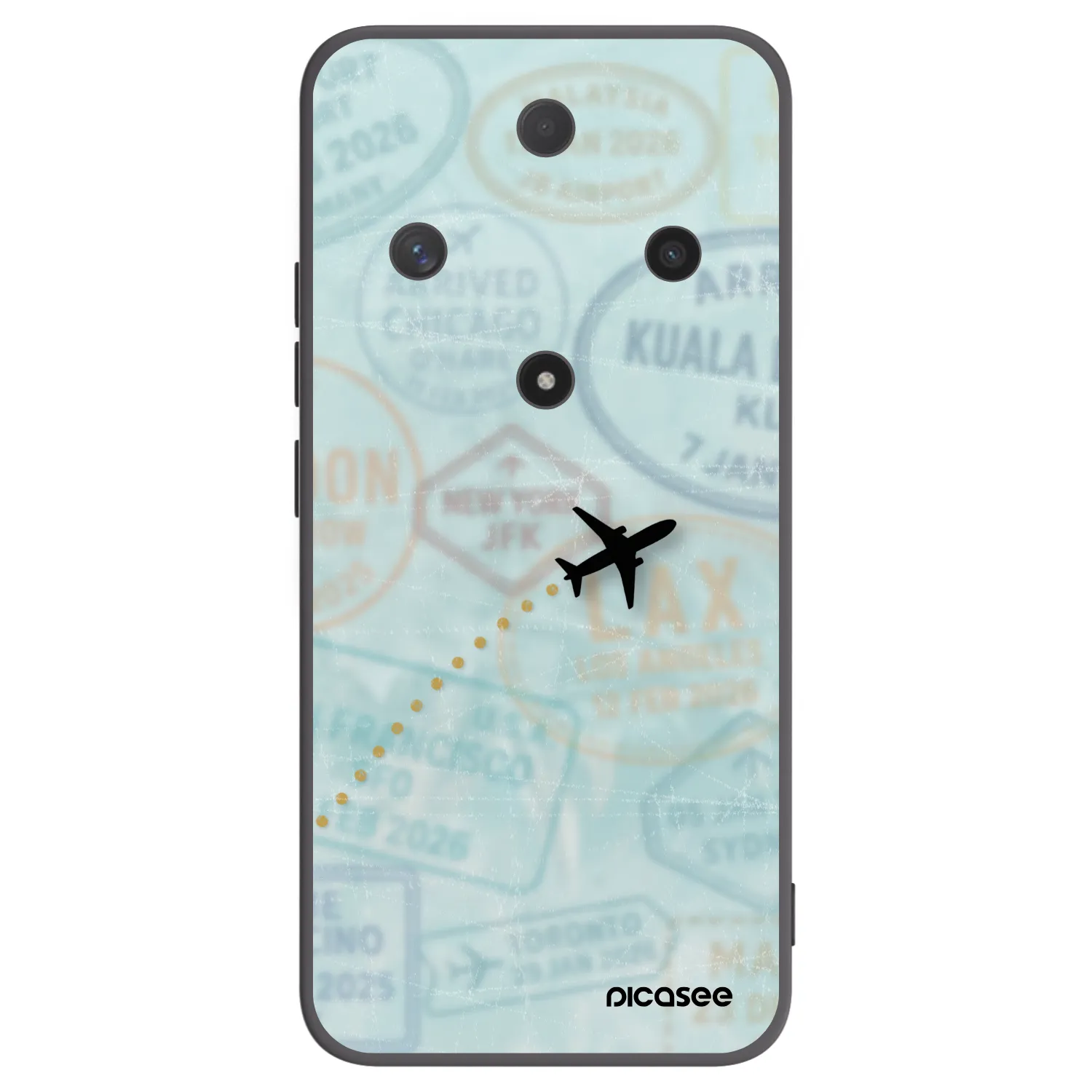 Picasee silikónový čierny obal pre Honor Magic6 Lite 5G - FLIGHT PATH