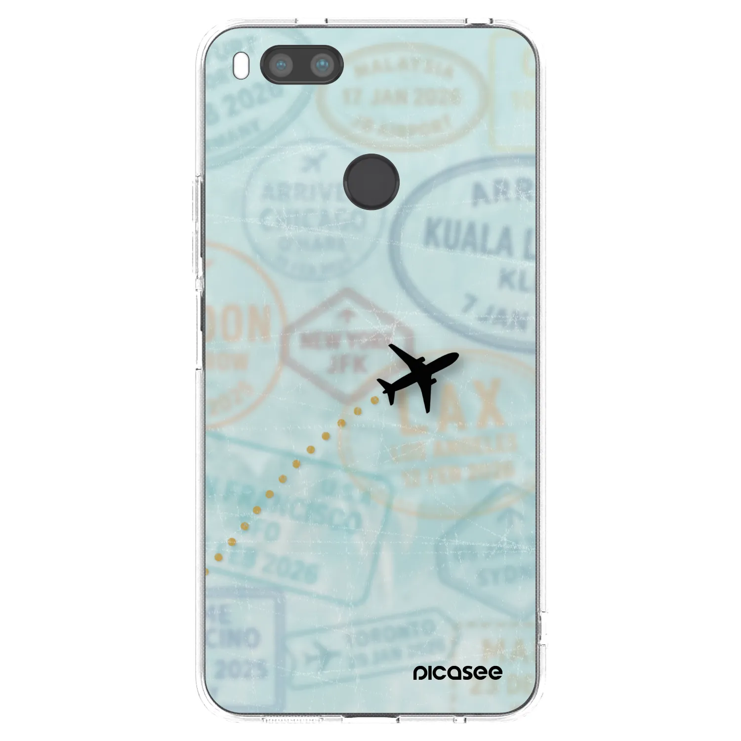Picasee silikónový prehľadný obal pre Xiaomi Redmi Note 11S 5G - FLIGHT PATH