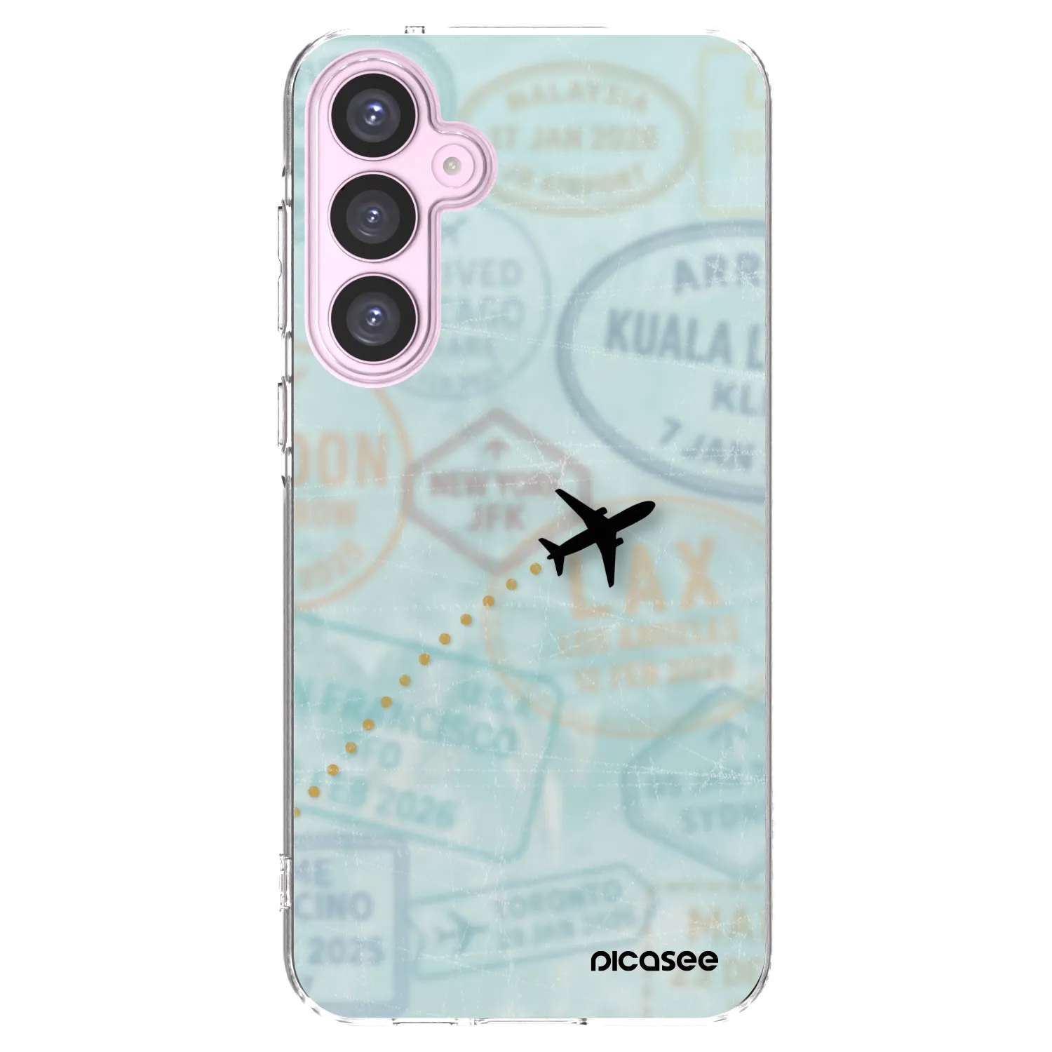 Picasee silikónový prehľadný obal pre Samsung Galaxy A55 5G A556B - FLIGHT PATH