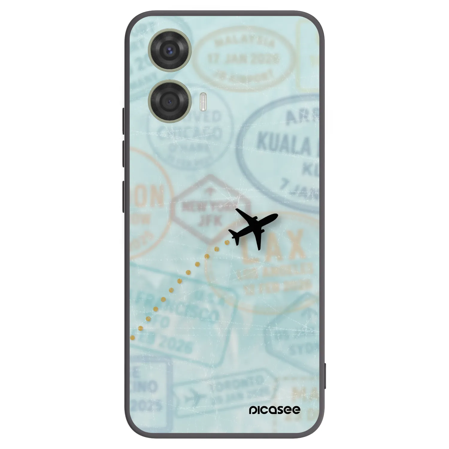 Silikónový čierny obal pre Motorola Moto G24 - FLIGHT PATH