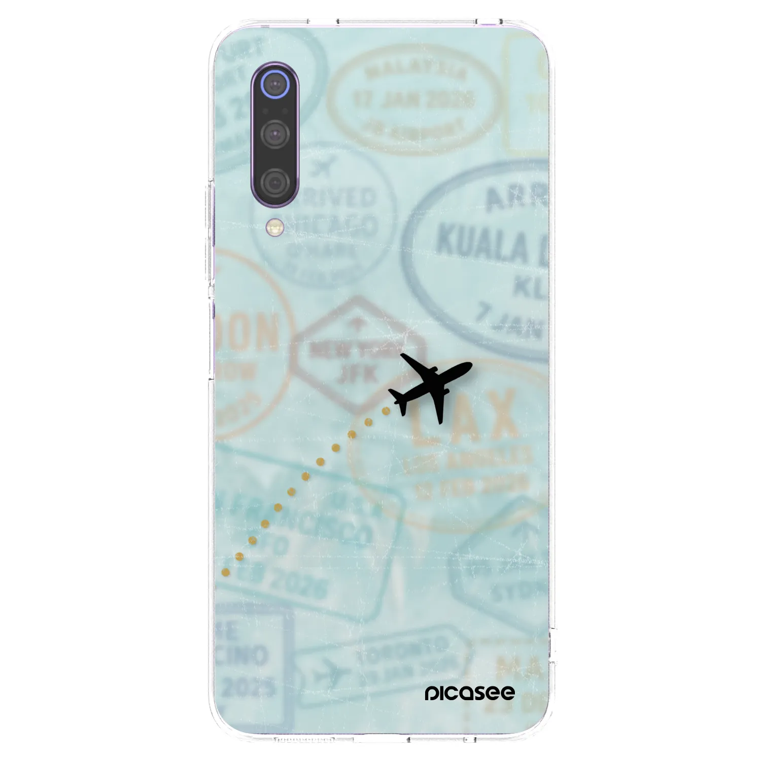 Silikónový prehľadný obal pre Xiaomi Mi 9 - FLIGHT PATH