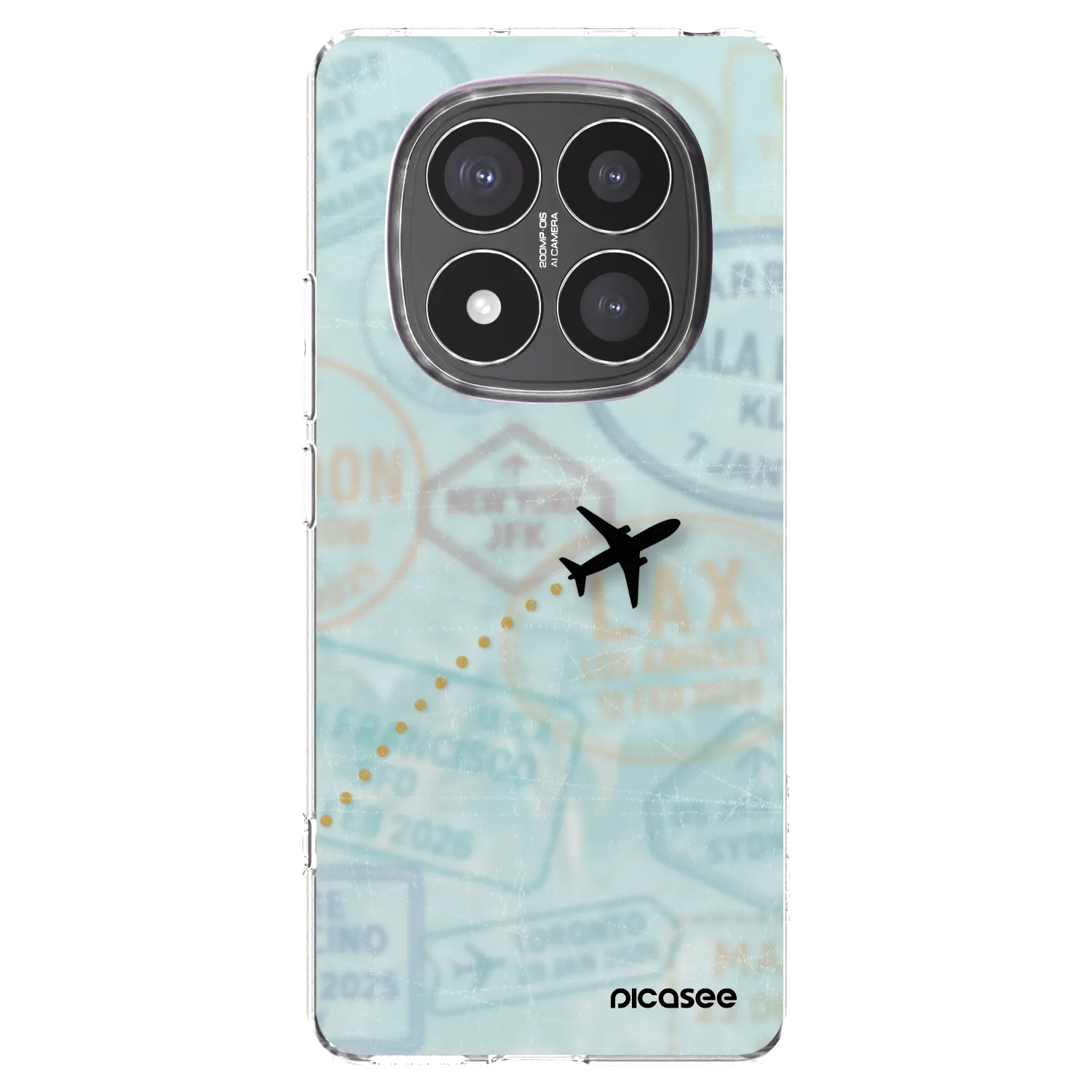 Picasee silikónový prehľadný obal pre Xiaomi Redmi Note 14 Pro+ 5G - FLIGHT PATH