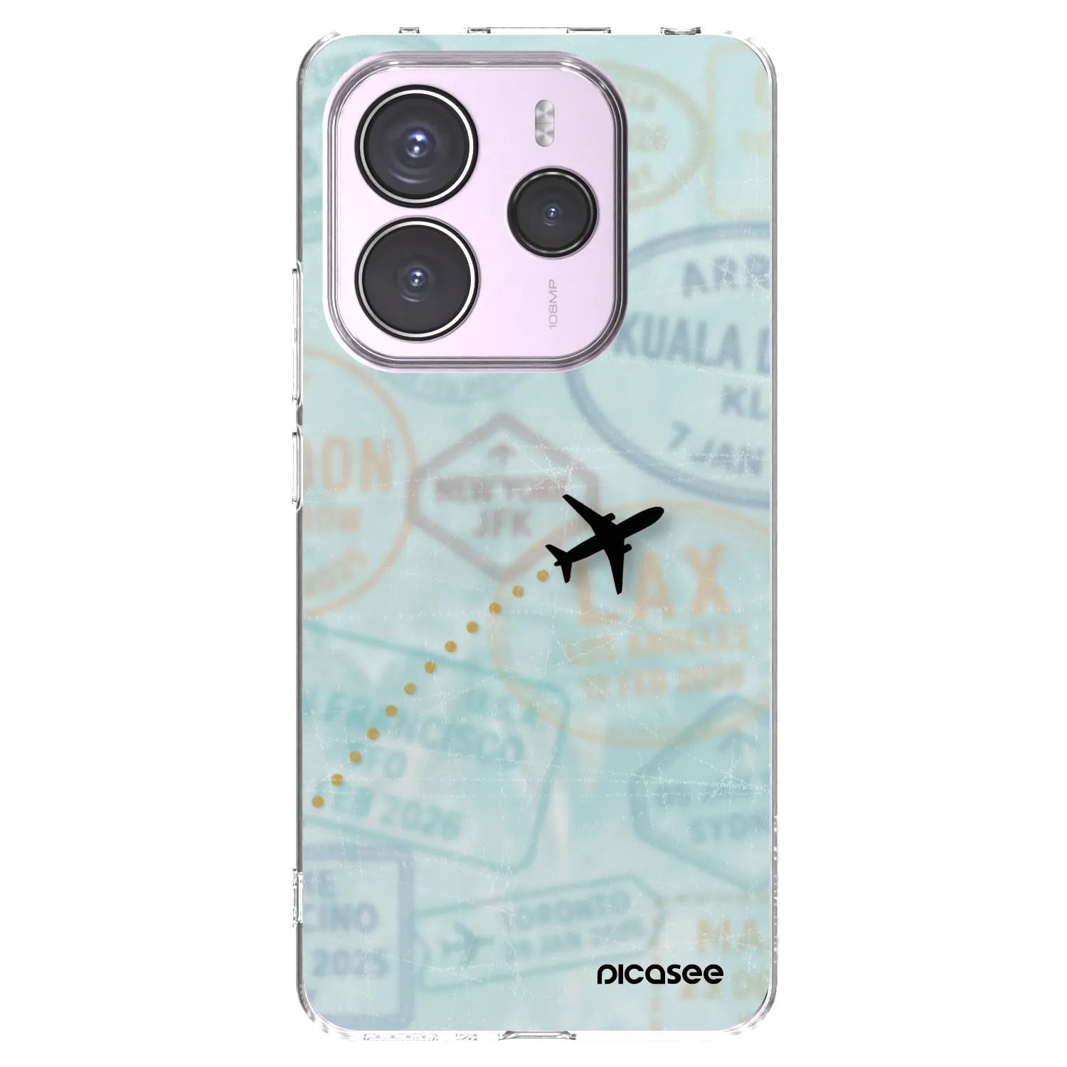 Silikónový prehľadný obal pre Xiaomi Redmi Note 14 5G - FLIGHT PATH