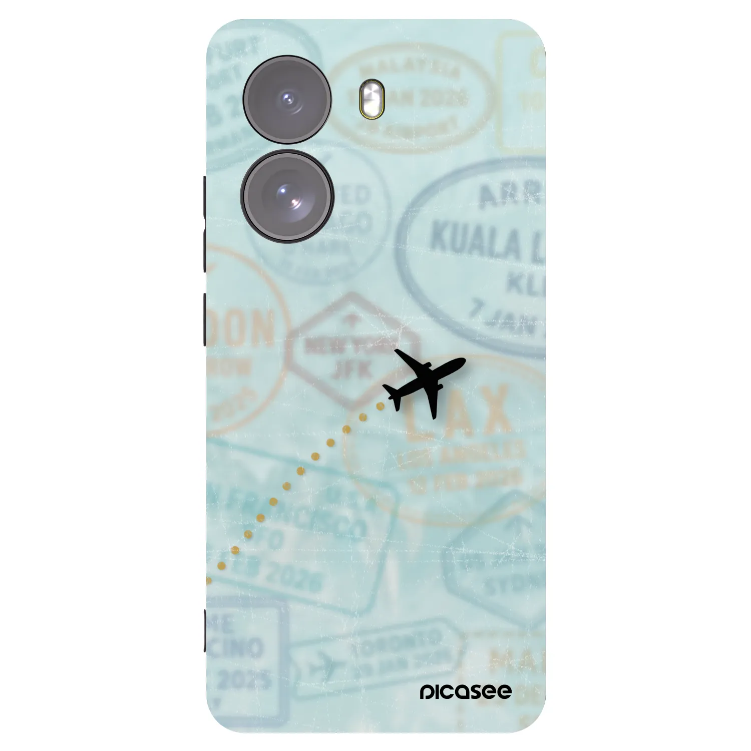 Picasee silikónový čierny obal pre Xiaomi Poco X7 - FLIGHT PATH