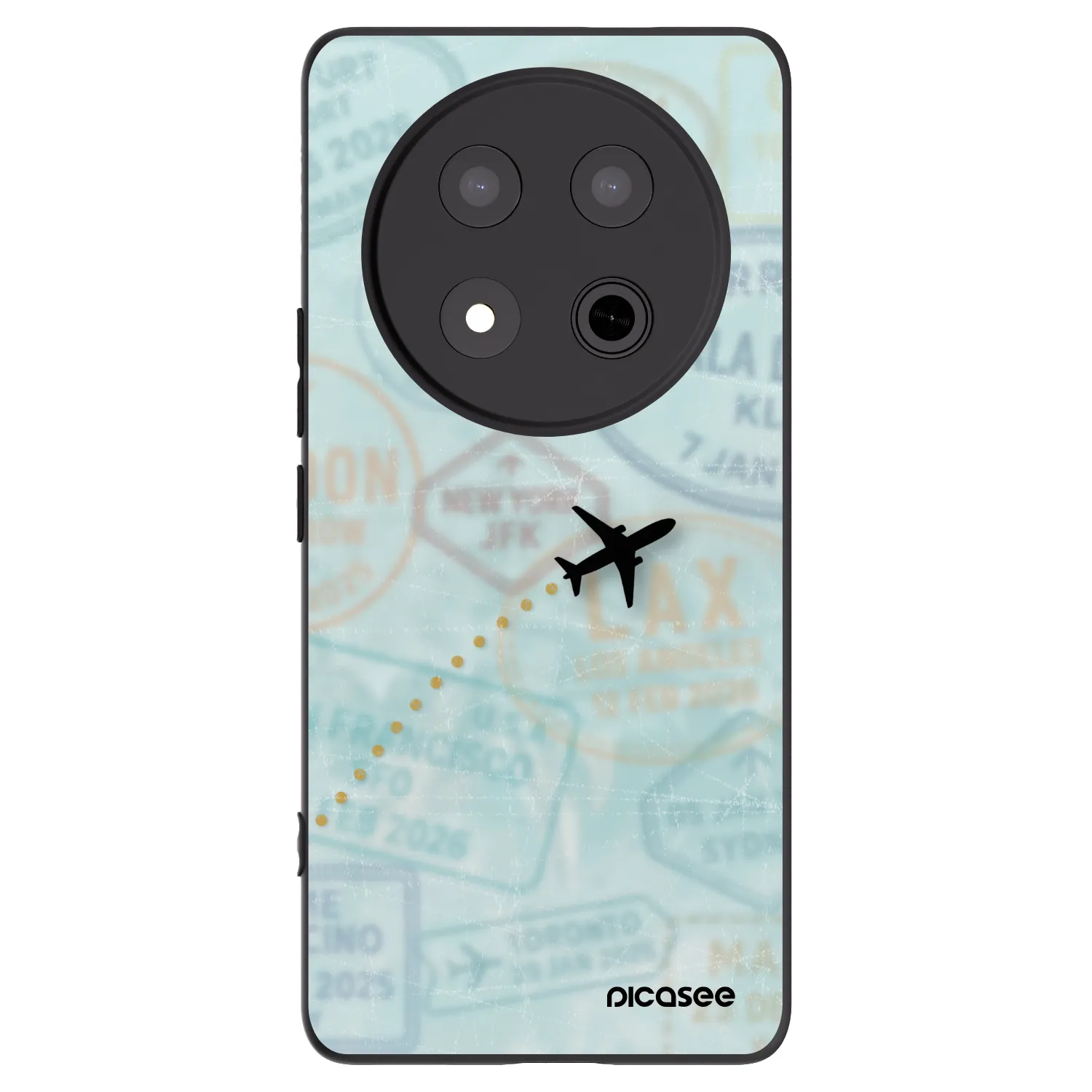 Picasee silikónový čierny obal pre Honor Magic7 Lite 5G - FLIGHT PATH