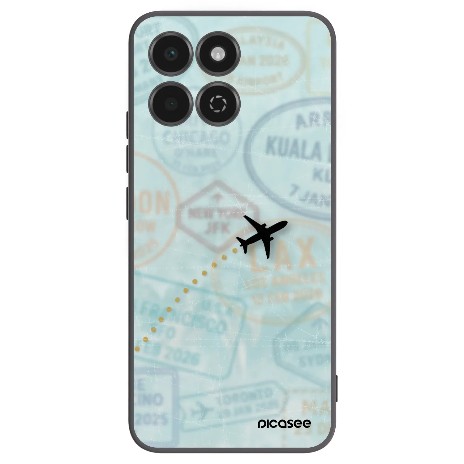 Picasee silikónový čierny obal pre Honor 200 Smart 5G - FLIGHT PATH