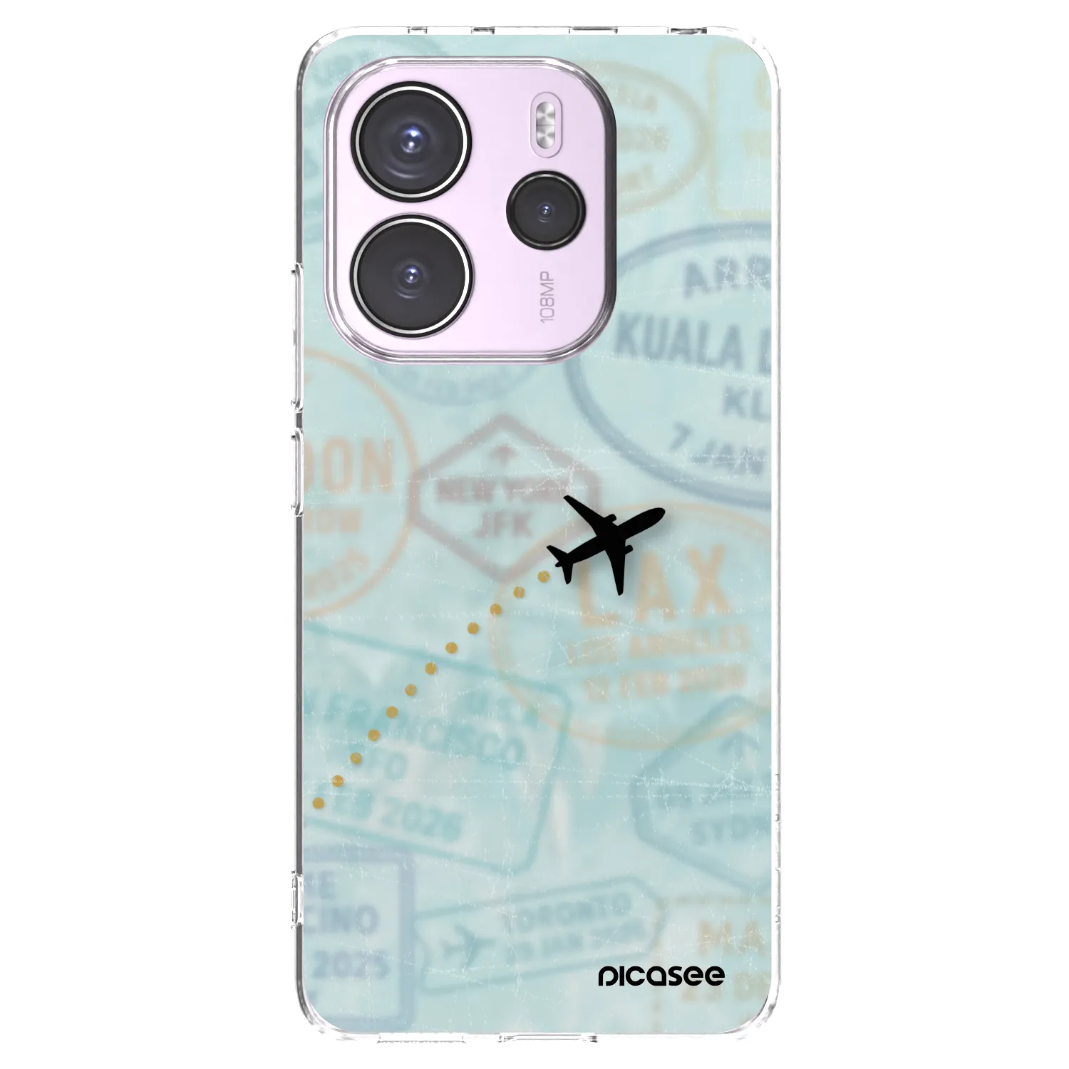 Picasee silikónový prehľadný obal pre Xiaomi Redmi Note 14 4G - FLIGHT PATH