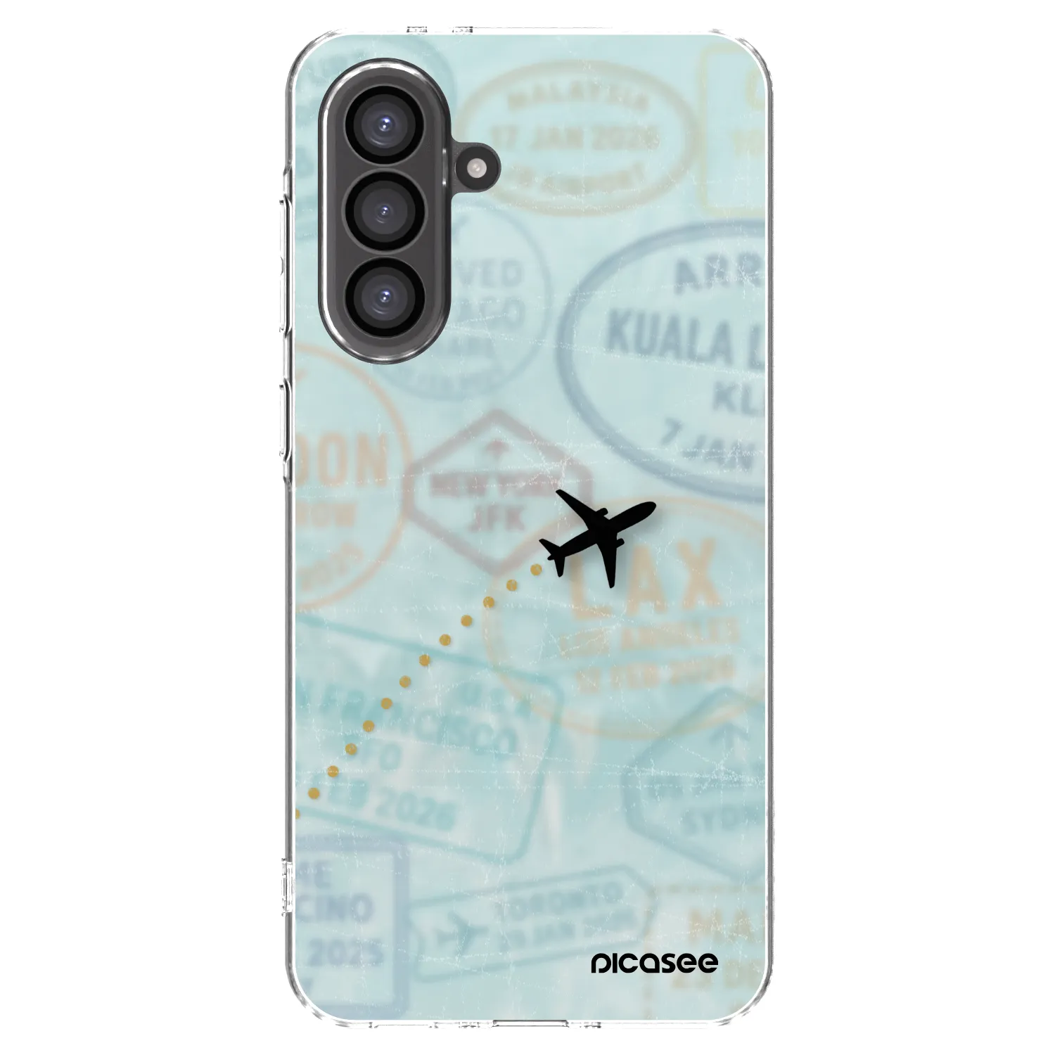 Picasee silikónový prehľadný obal pre Samsung Galaxy A56 5G A566B - FLIGHT PATH