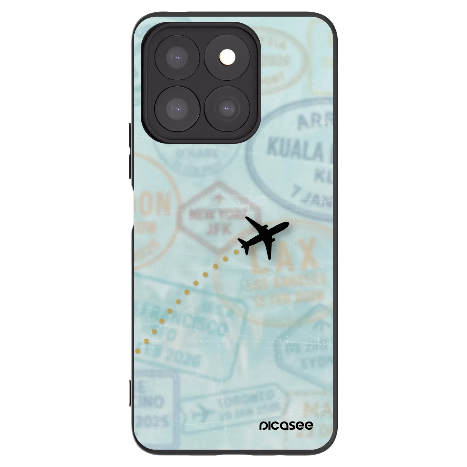 Picasee silikónový čierny obal pre Honor X8c - FLIGHT PATH