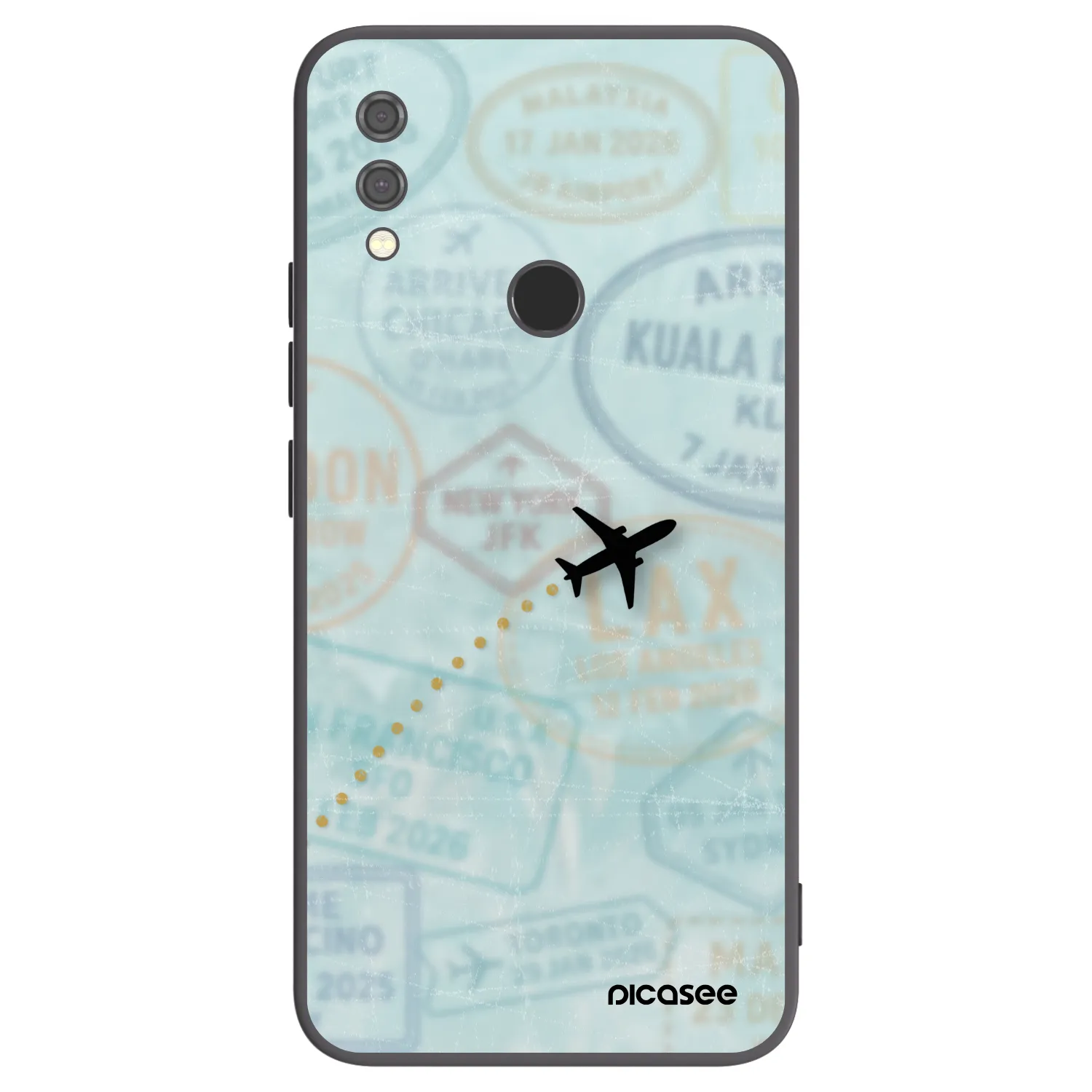 Picasee silikónový čierny obal pre Xiaomi Redmi Note 7 - FLIGHT PATH