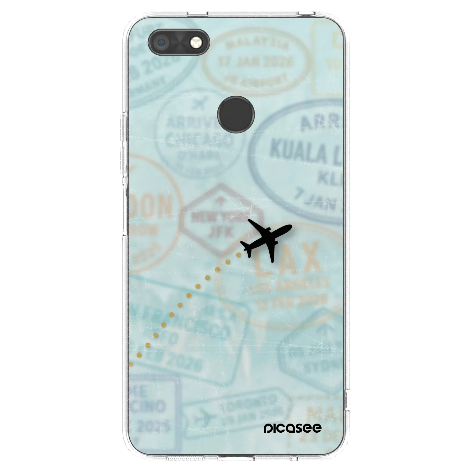 Picasee silikónový prehľadný obal pre Huawei P9 Lite Mini - FLIGHT PATH