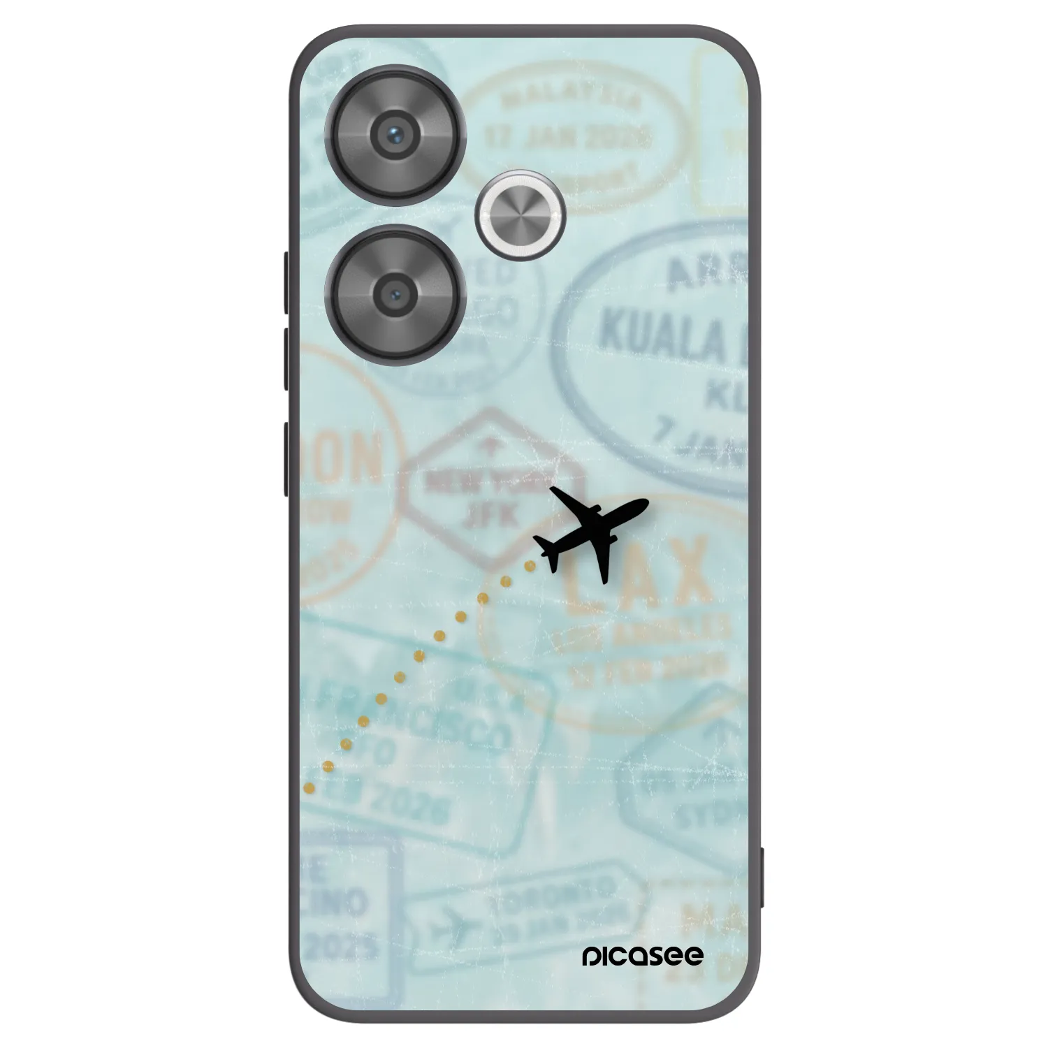 Silikónový čierny obal pre Xiaomi Poco F6 - FLIGHT PATH
