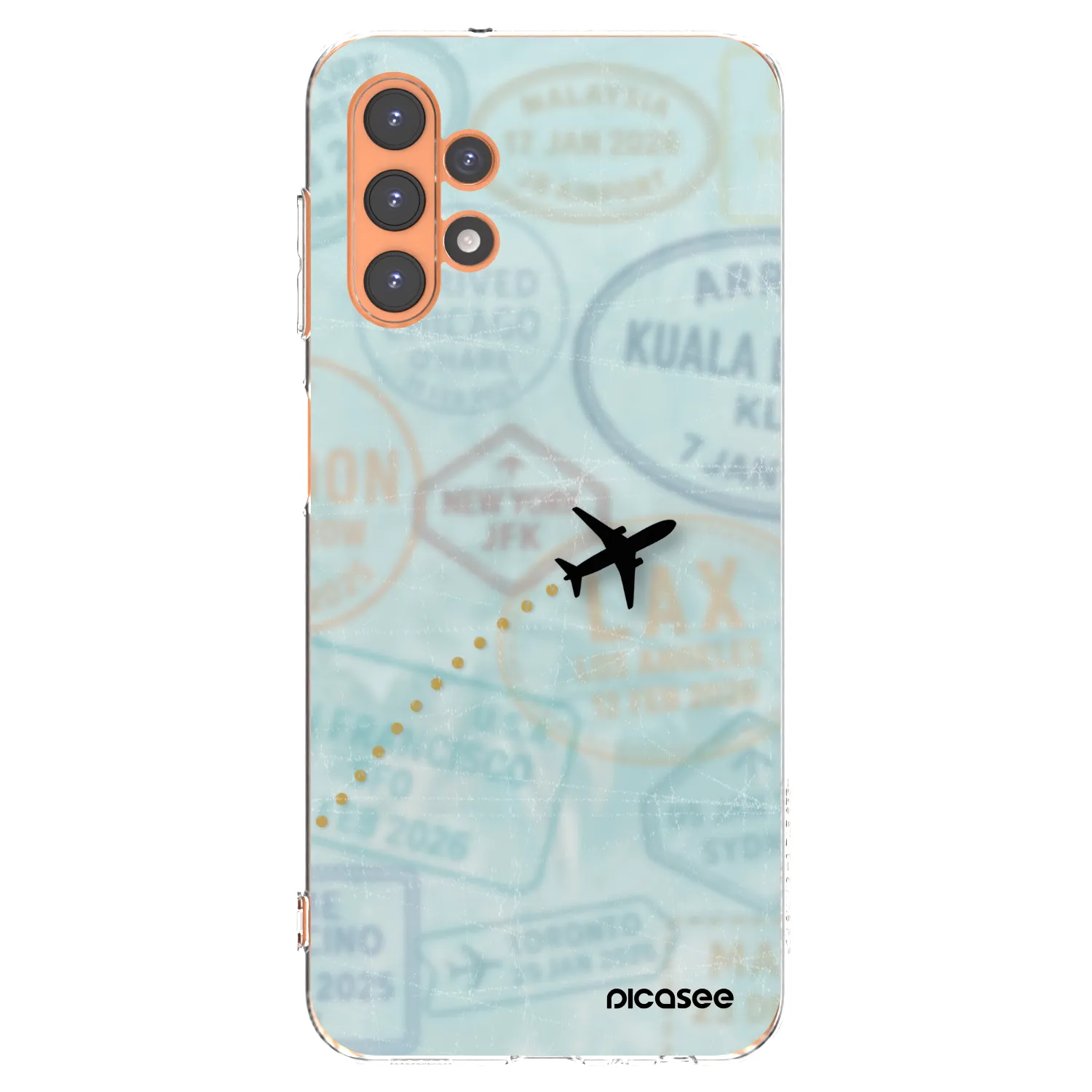 Picasee silikónový prehľadný obal pre Samsung Galaxy A13 5G - FLIGHT PATH