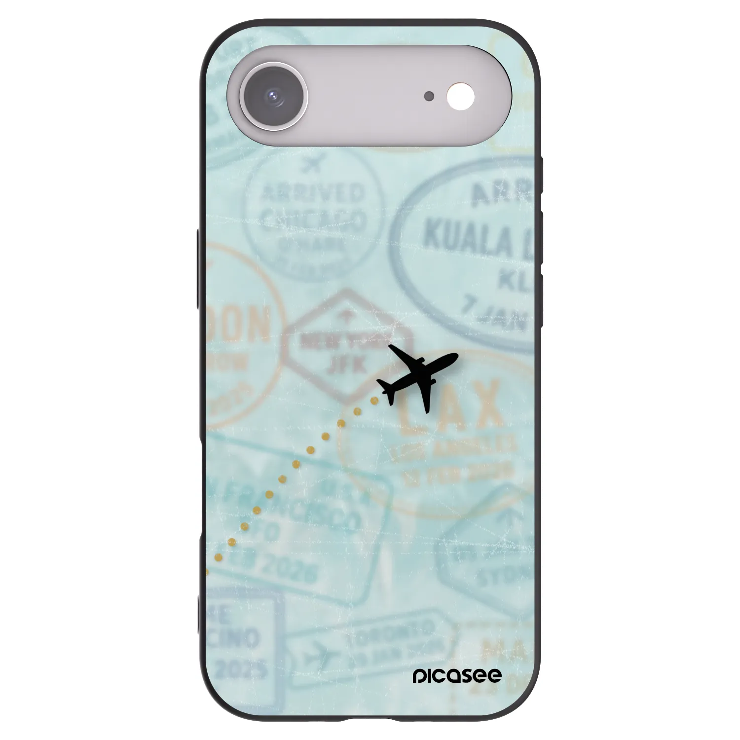 Picasee silikónový čierny obal pre Apple iPhone Air - FLIGHT PATH