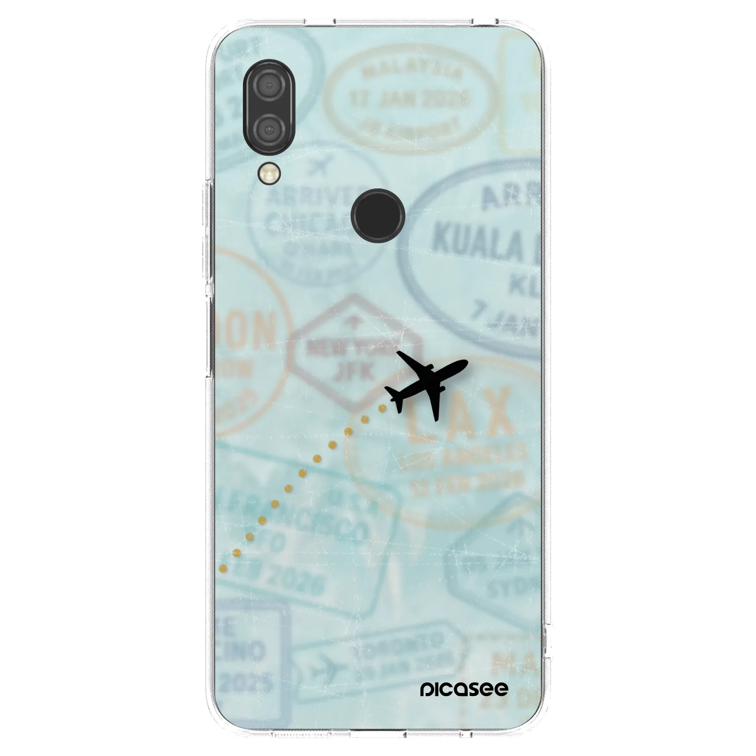 Picasee silikónový prehľadný obal pre Xiaomi Redmi 7 - FLIGHT PATH