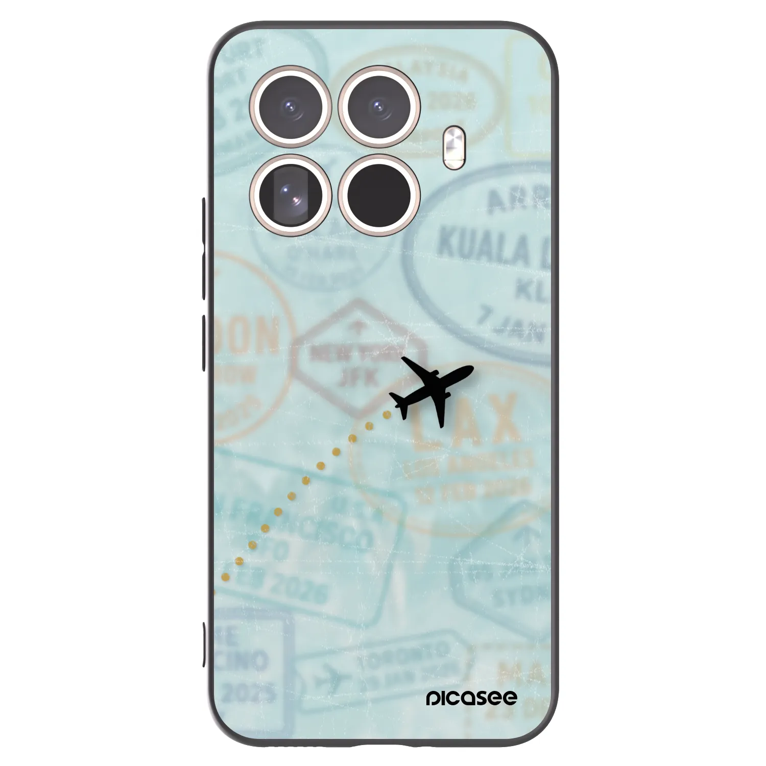 Picasee silikónový čierny obal pre Xiaomi 15T Pro - FLIGHT PATH