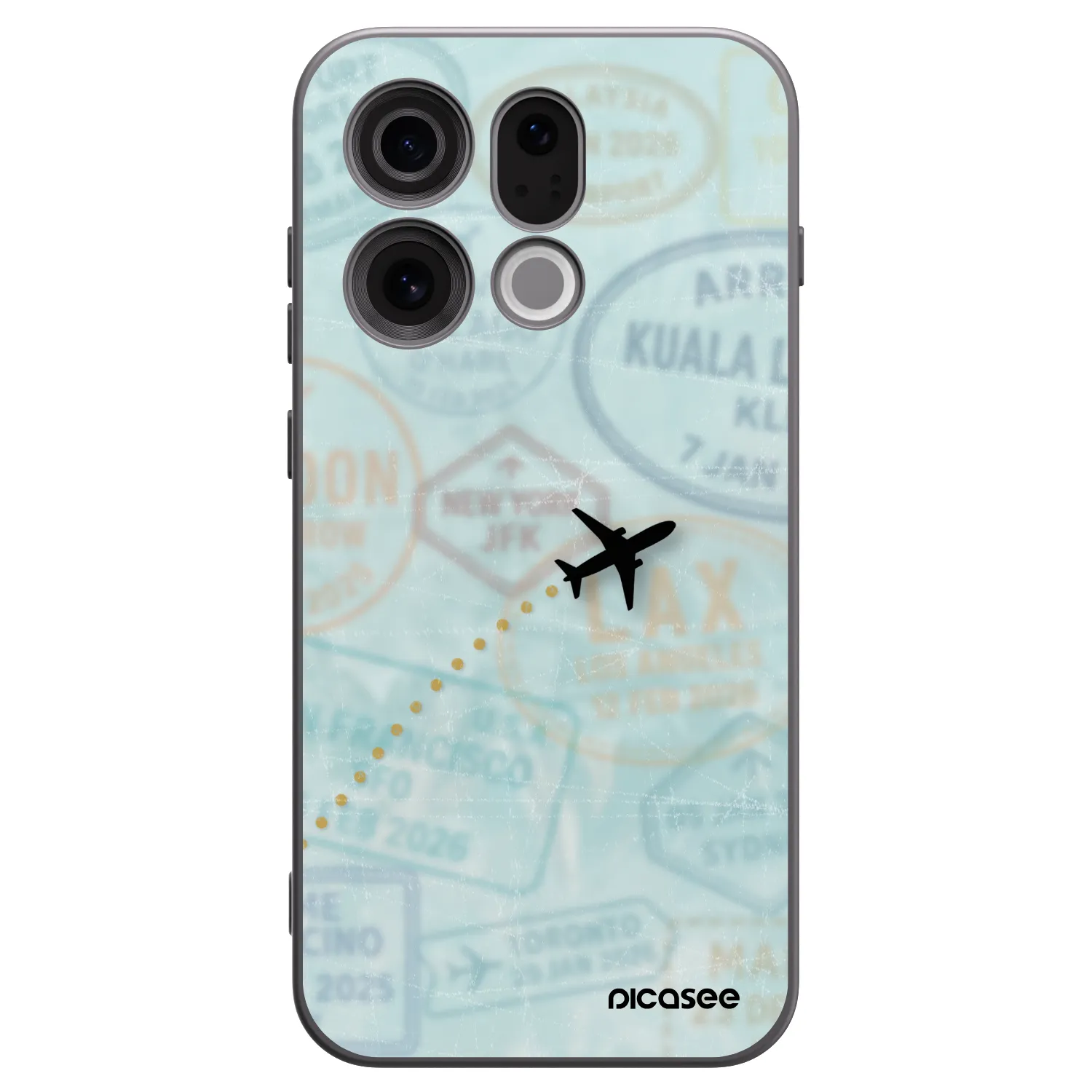 Picasee silikónový čierny obal pre OPPO Find X9 - FLIGHT PATH