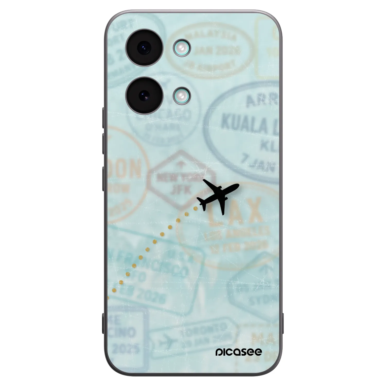 Picasee silikónový čierny obal pre Xiaomi Poco X8 Pro Max - FLIGHT PATH