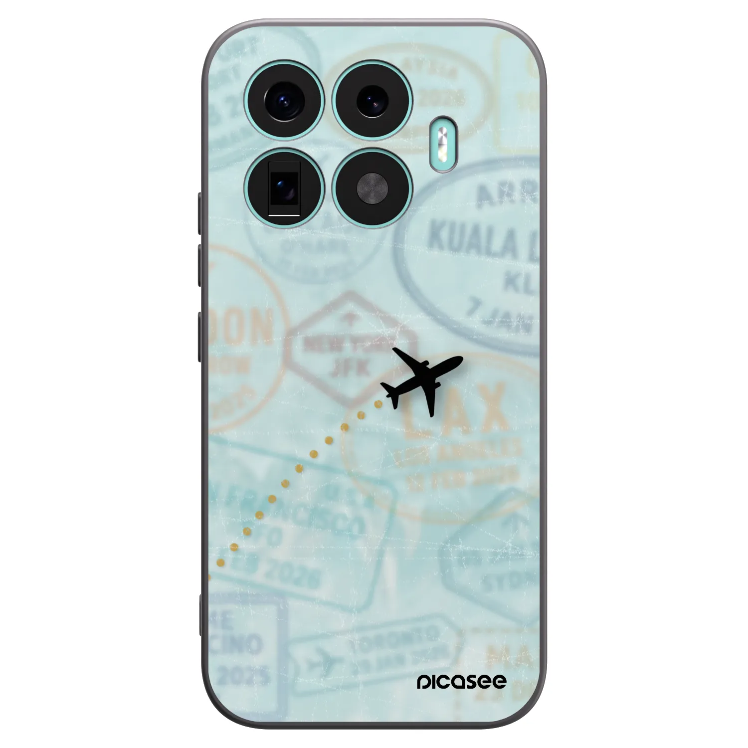 Picasee silikónový čierny obal pre Xiaomi 17T - FLIGHT PATH