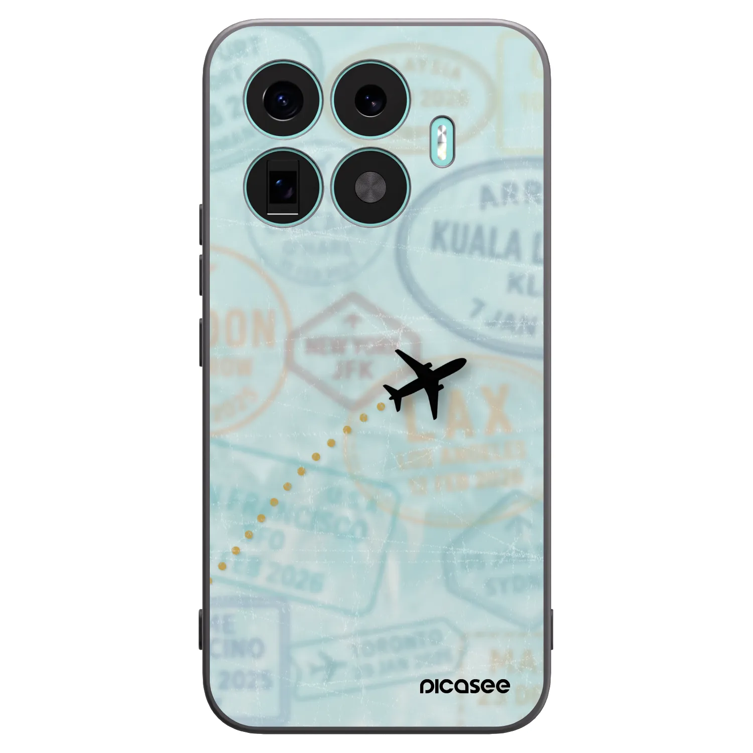 Picasee silikónový čierny obal pre Xiaomi 17T Pro - FLIGHT PATH