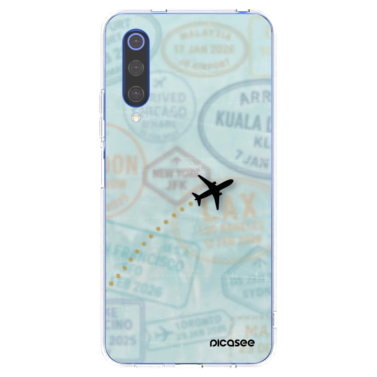 Picasee silikónový prehľadný obal pre Xiaomi Mi 9 SE - FLIGHT PATH