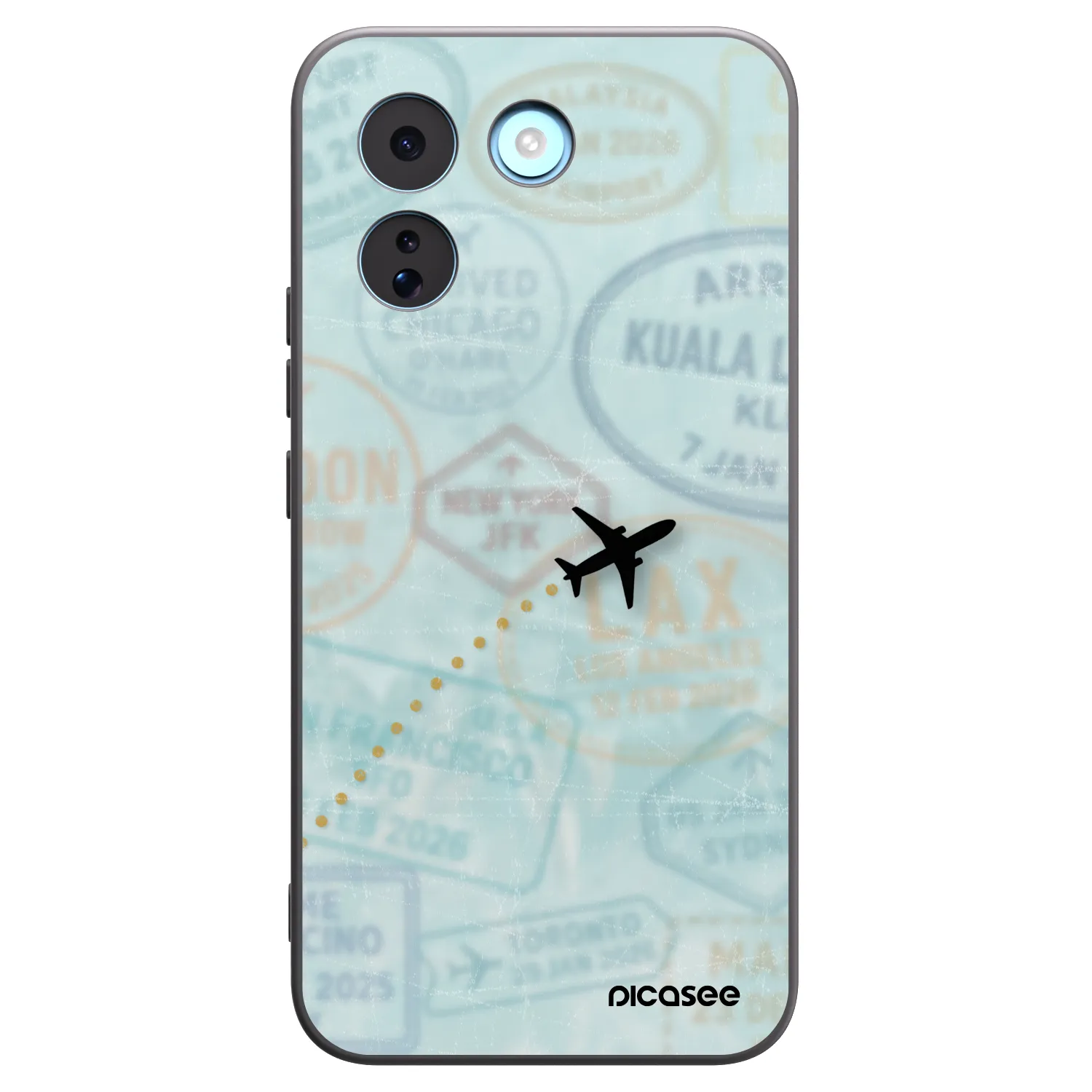 Picasee silikónový čierny obal pre Xiaomi Redmi Note 17 Pro MAX 5G - FLIGHT PATH