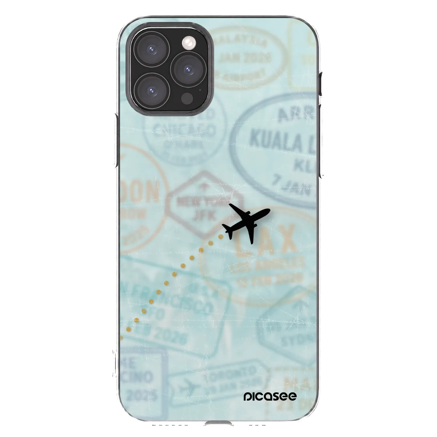 Picasee silikónový prehľadný obal pre Apple iPhone 11 Pro - FLIGHT PATH