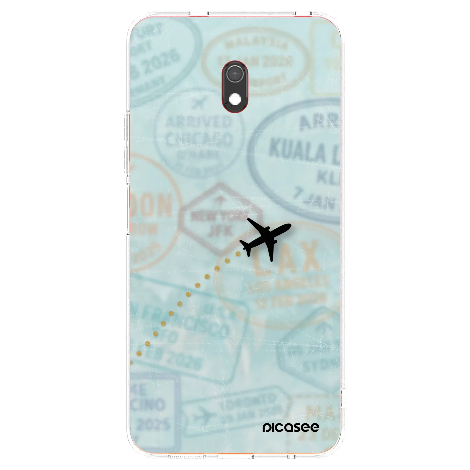 Picasee silikónový prehľadný obal pre Xiaomi Redmi 8A - FLIGHT PATH