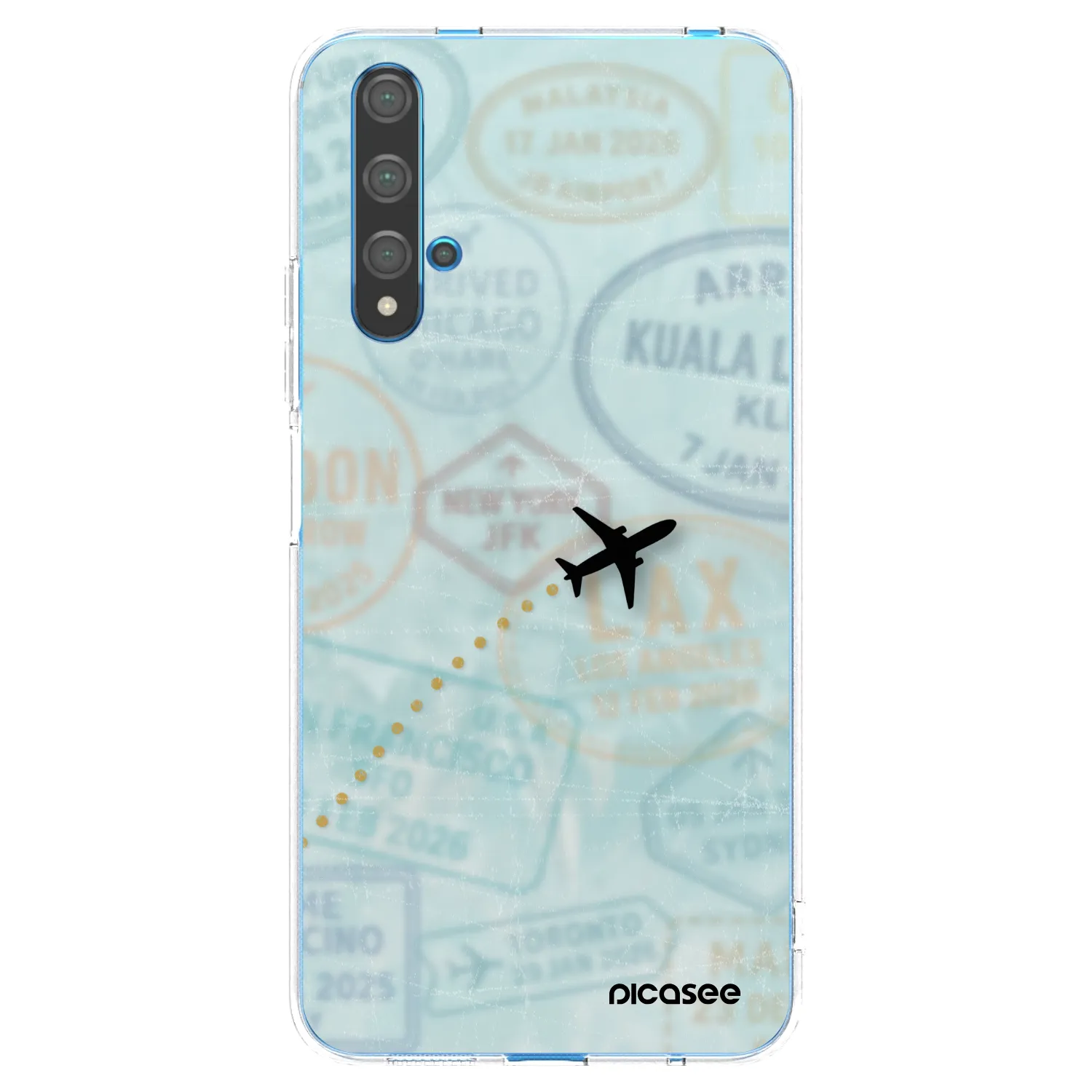 Picasee silikónový prehľadný obal pre Huawei Nova 5T - FLIGHT PATH
