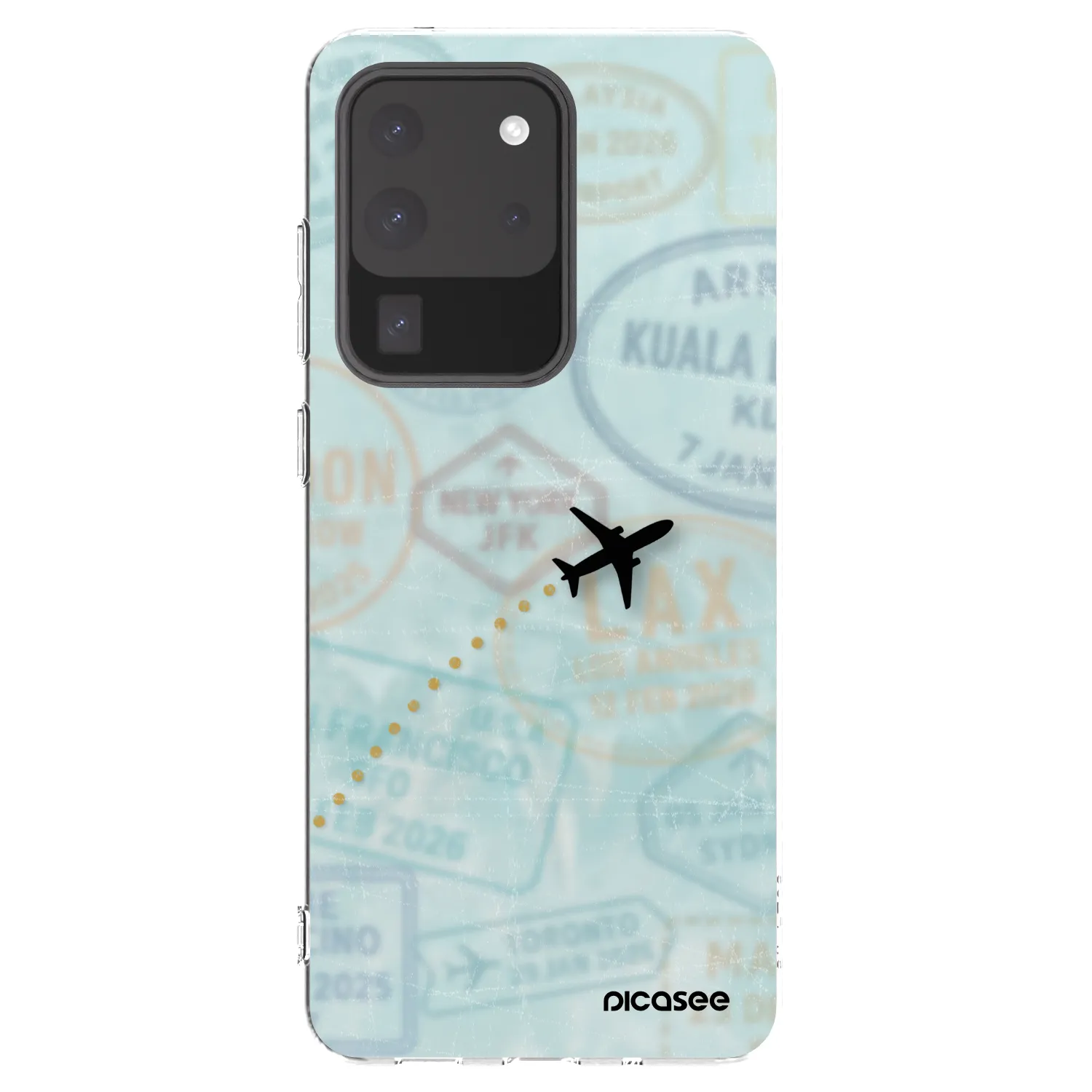 Picasee silikónový prehľadný obal pre Samsung Galaxy S20 Ultra 5G G988F - FLIGHT PATH