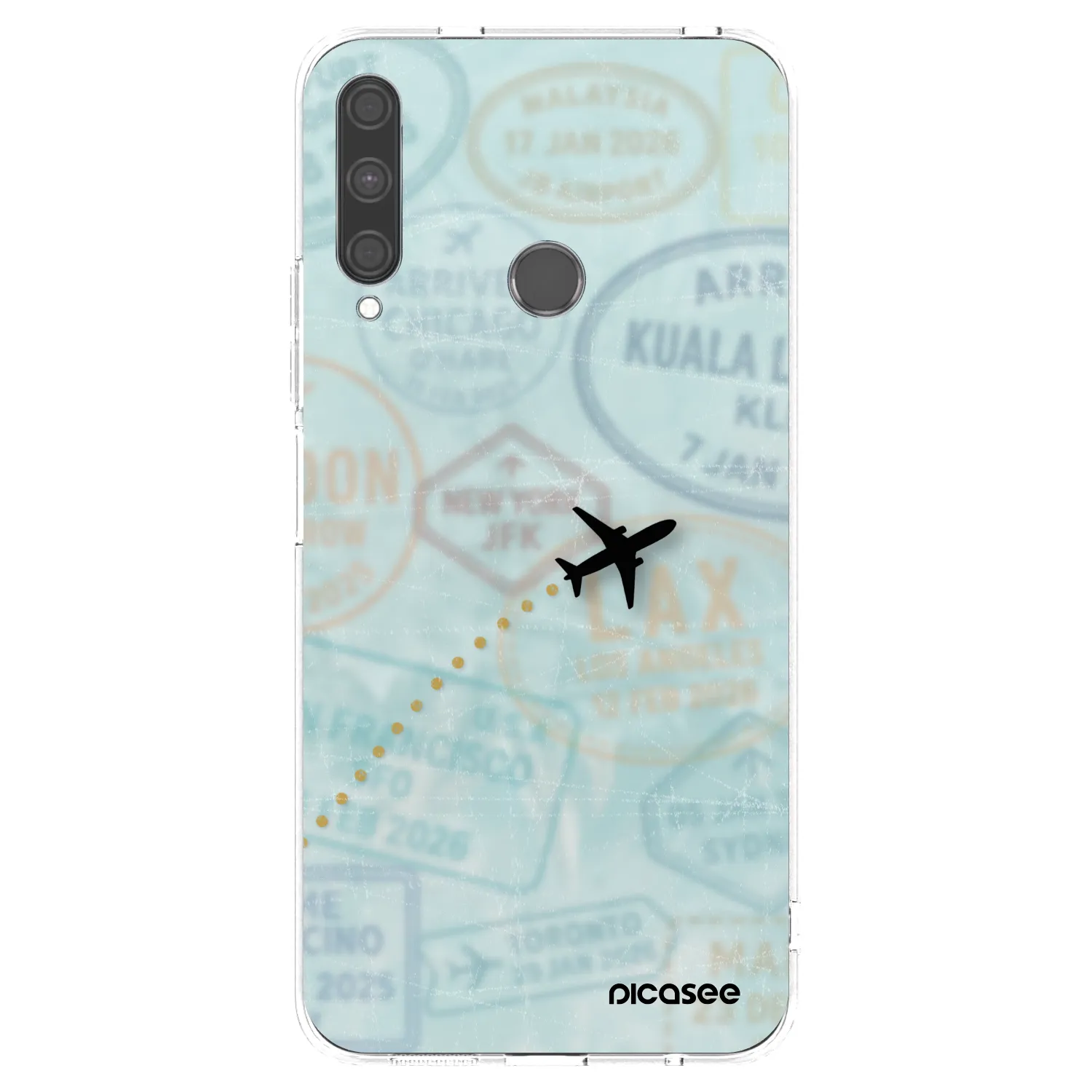 Picasee silikónový prehľadný obal pre Huawei P40 Lite E - FLIGHT PATH