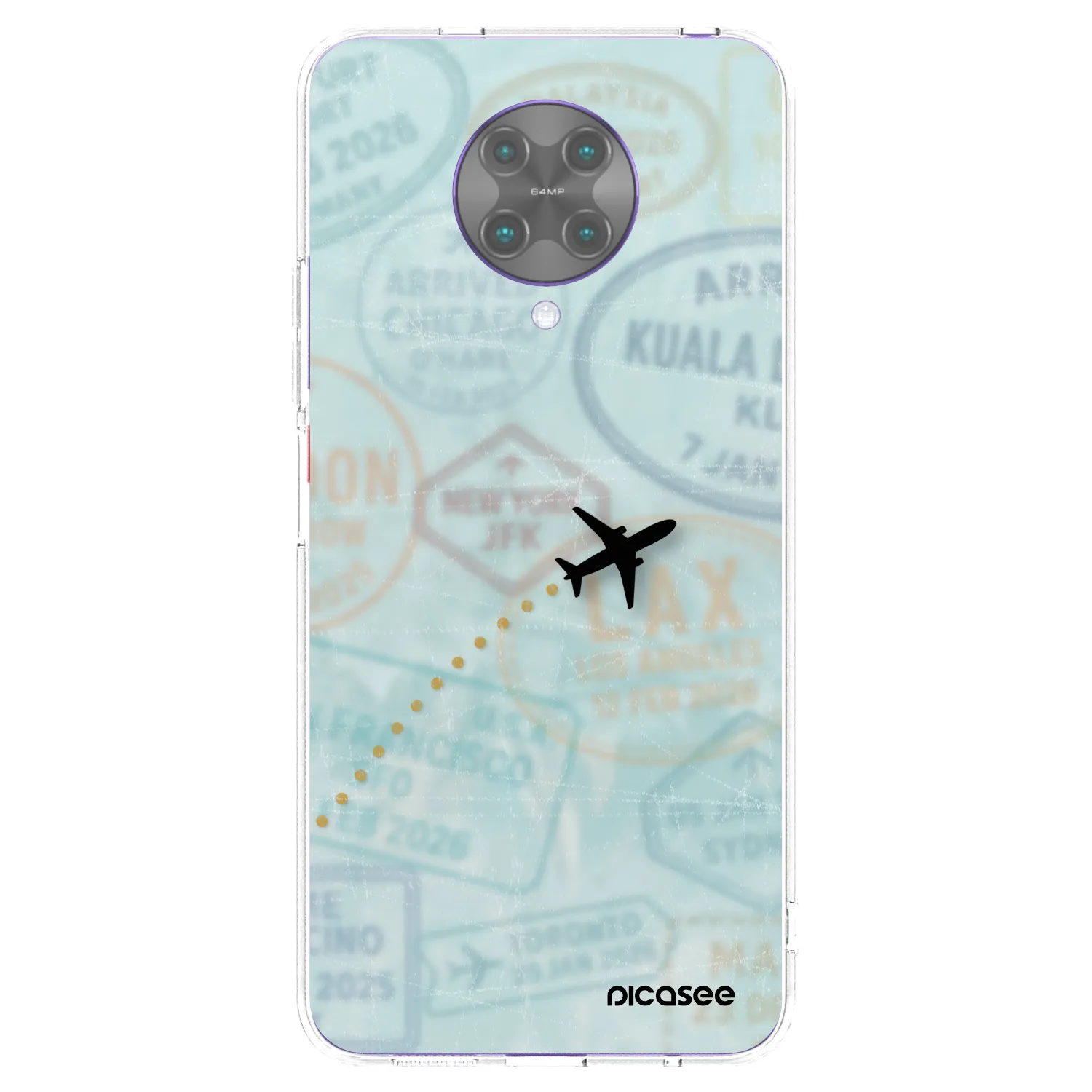 Silikónový prehľadný obal pre Xiaomi Poco F2 Pro - FLIGHT PATH