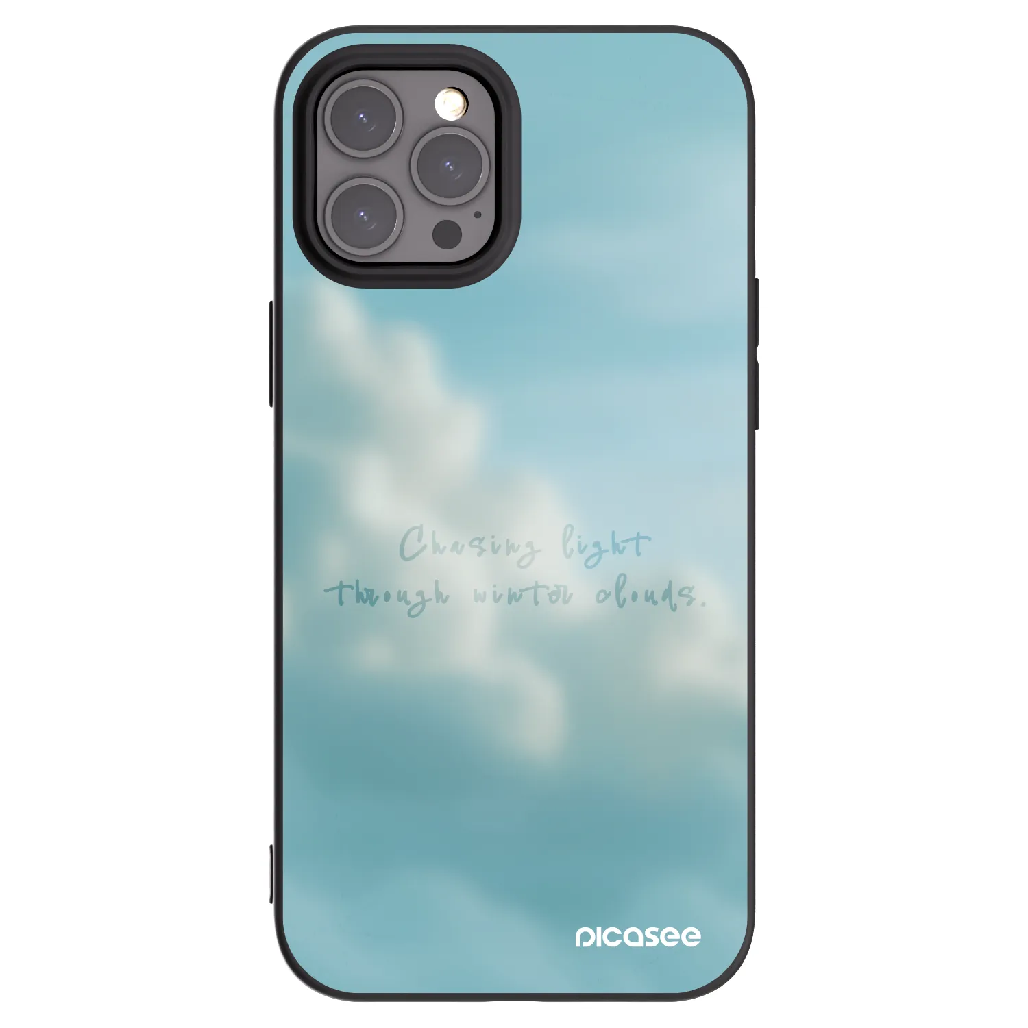 Picasee silikónový čierny obal pre Apple iPhone 12 Pro Max - CHASiNG LIGHT