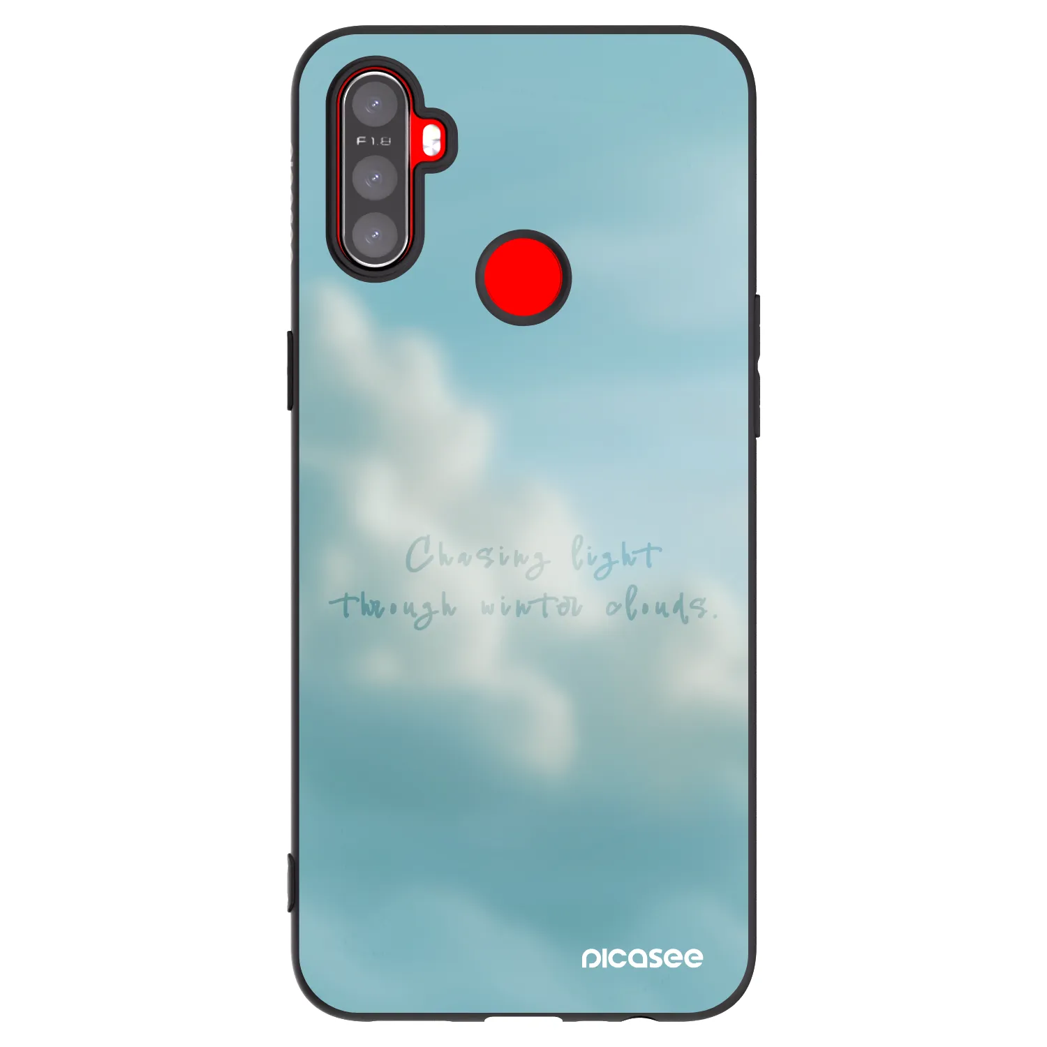 Picasee silikónový čierny obal pre Realme C3 - CHASiNG LIGHT