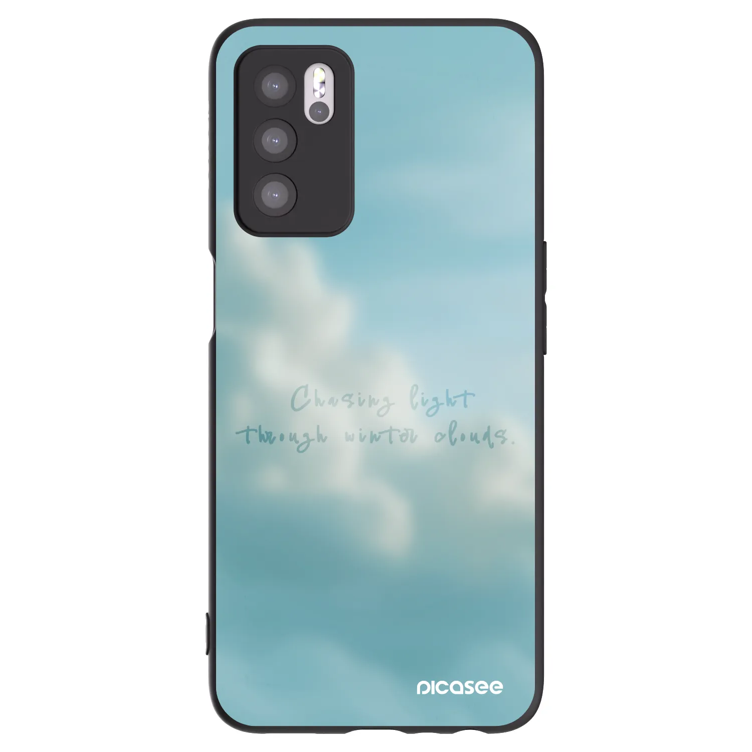 Picasee silikónový čierny obal pre OPPO A16s - CHASiNG LIGHT