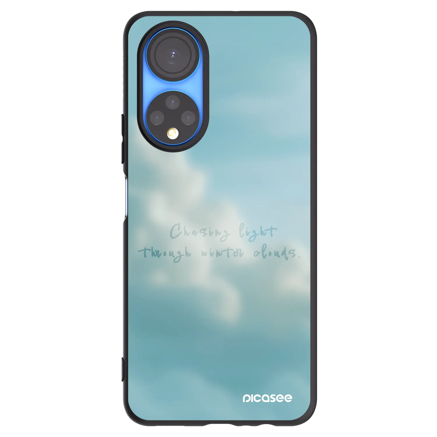 Picasee silikónový čierny obal pre Honor X7 - CHASiNG LIGHT