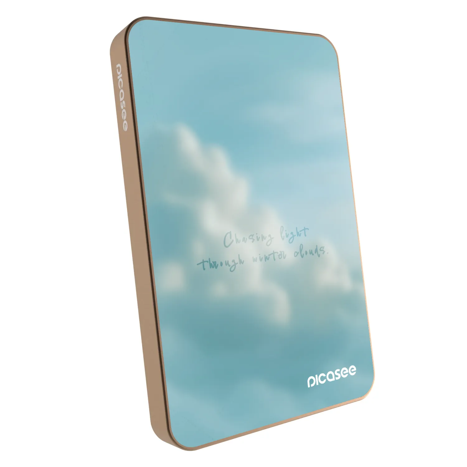 Picasee Powerbanka s MagSafe 5 000 mAh Zlatá - CHASiNG LIGHT