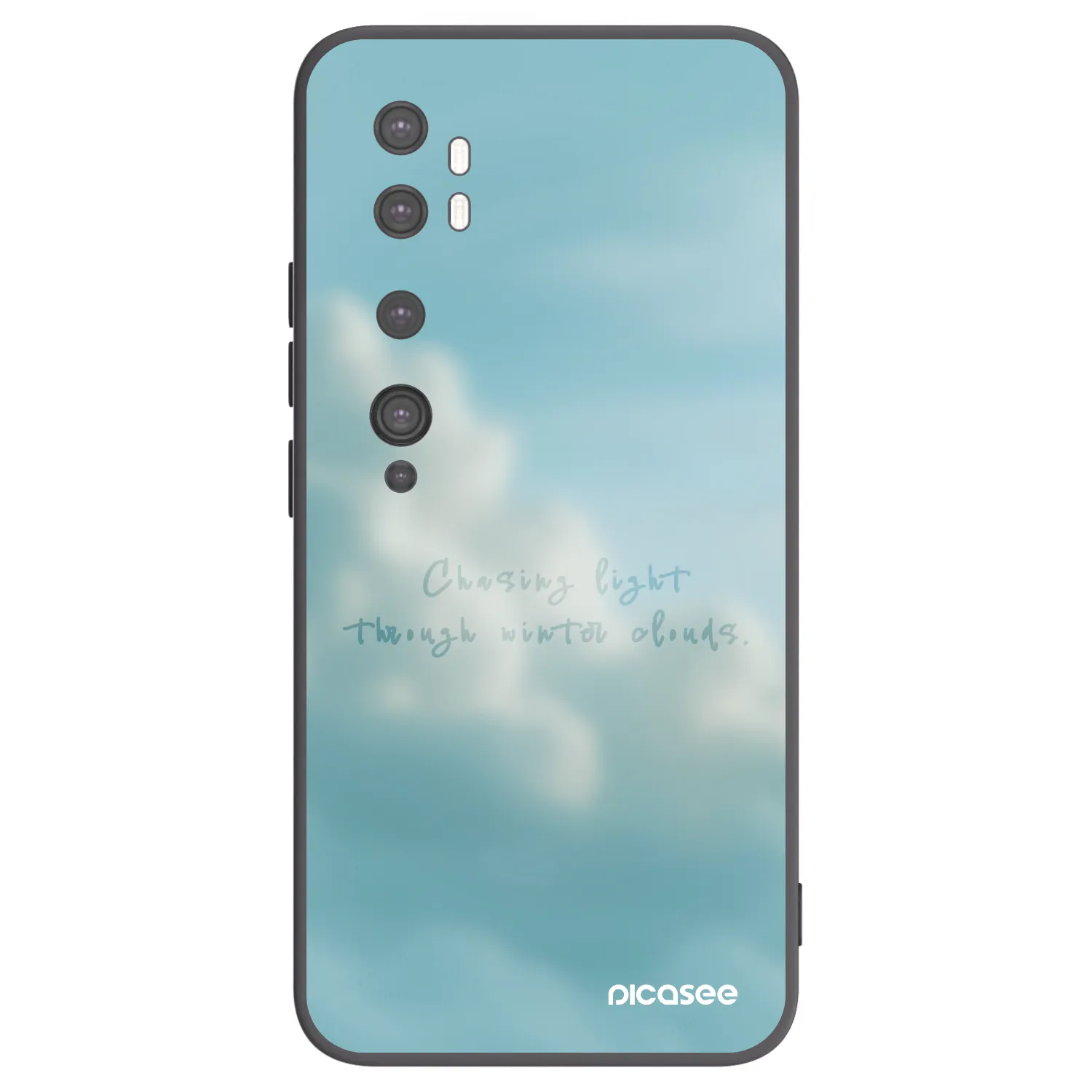 Picasee silikónový čierny obal pre Xiaomi Mi Note 10 (Pro) - CHASiNG LIGHT