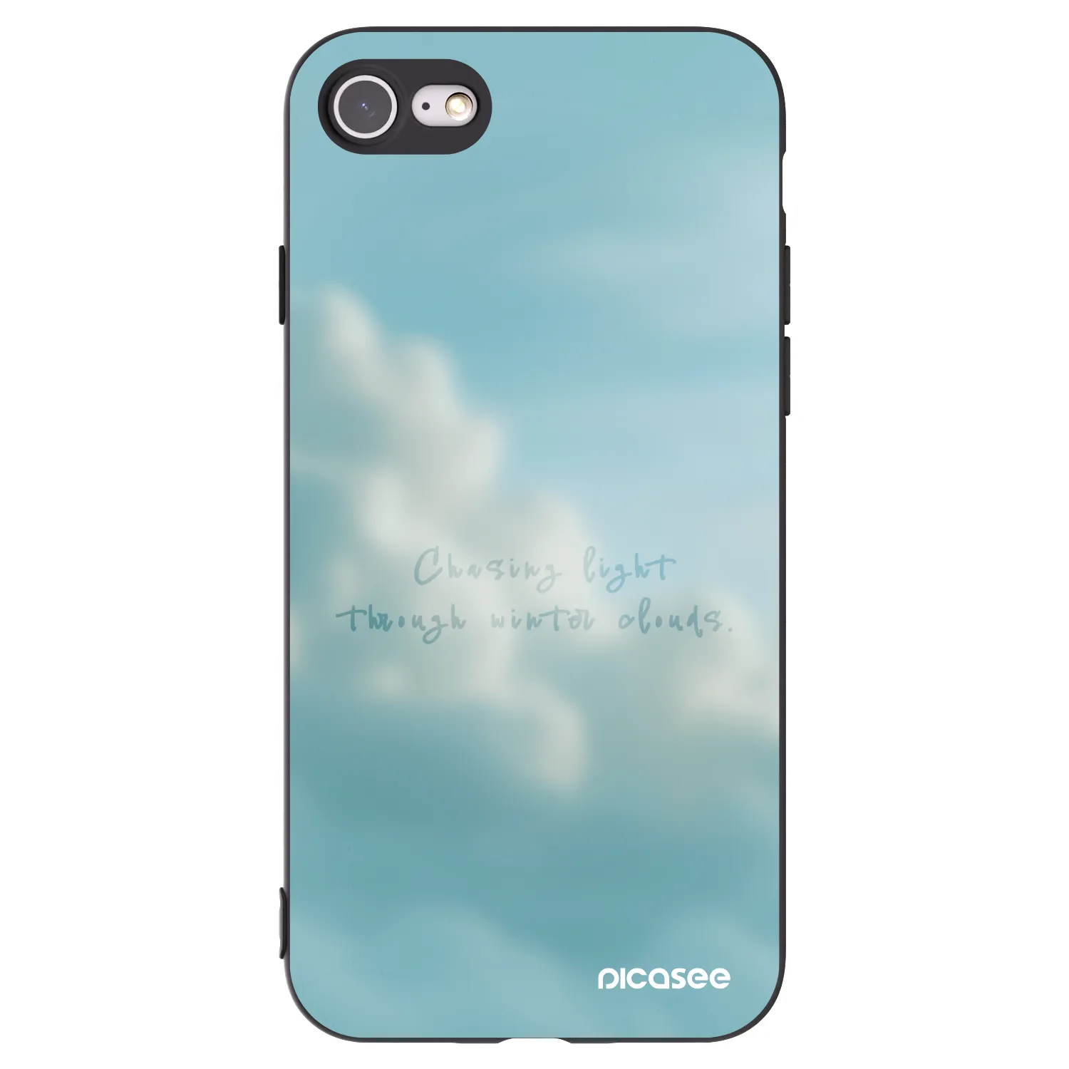 Picasee silikónový čierny obal pre Apple iPhone SE 2020 - CHASiNG LIGHT