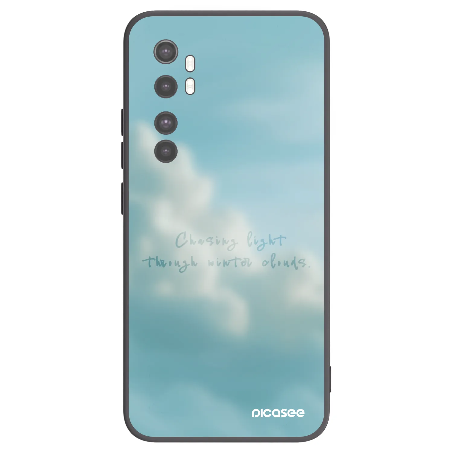 Picasee silikónový čierny obal pre Xiaomi Mi Note 10 Lite - CHASiNG LIGHT