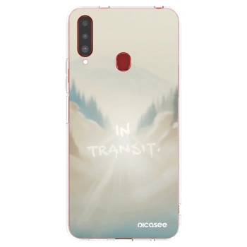 Picasee silikónový prehľadný obal pre Samsung Galaxy A20s - IN TRANSIT