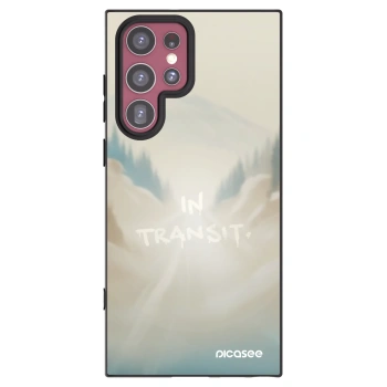 Picasee silikónový čierny obal pre Samsung Galaxy S22 Ultra 5G - IN TRANSIT