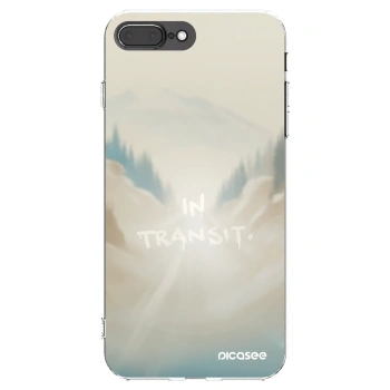 Picasee silikónový prehľadný obal pre Apple iPhone 8 Plus - IN TRANSIT