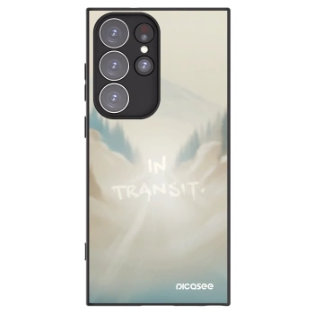 Picasee silikónový čierny obal pre Samsung Galaxy S23 Ultra 5G - IN TRANSIT