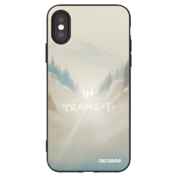 Picasee silikónový čierny obal pre Apple iPhone X/XS - IN TRANSIT