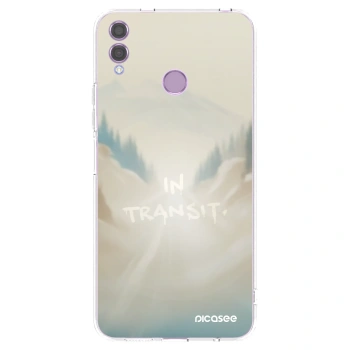 Picasee silikónový prehľadný obal pre Honor 8X - IN TRANSIT